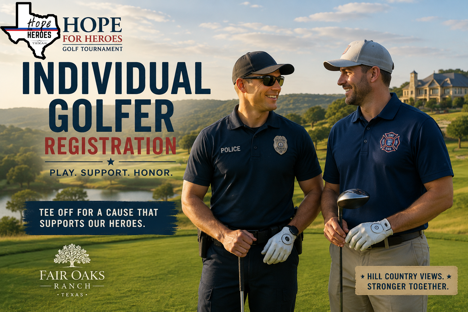 Hope for Heroes Texas Individual Golfer Registration
