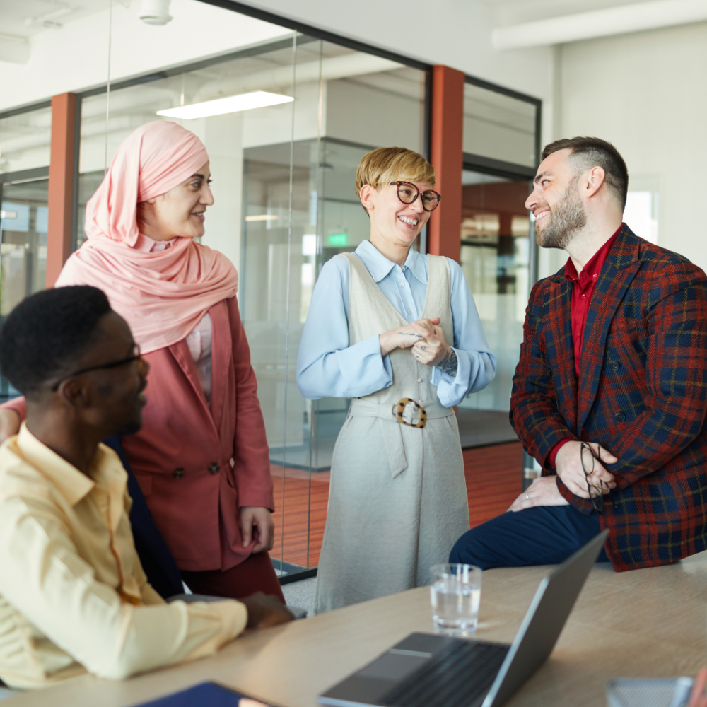 Team in conference room