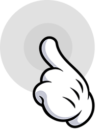 Hand cursor icon
