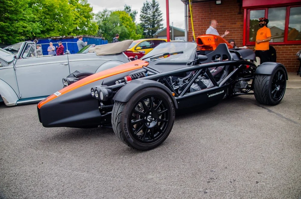 An Ariel Atom on the forecourt