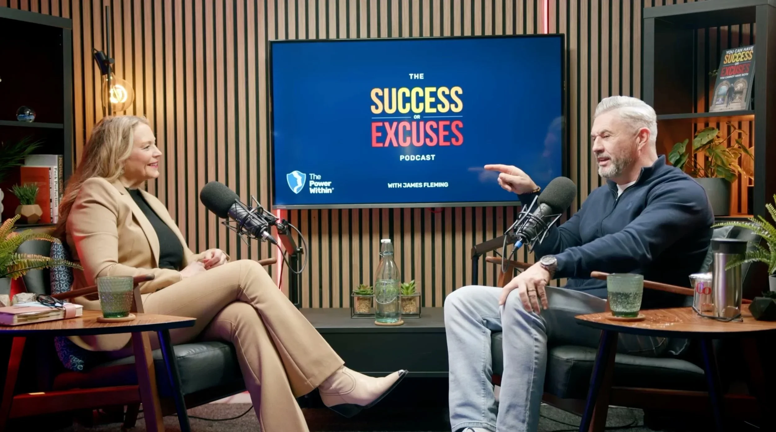 Professional business podcast interview recorded at Podcast Studio Glasgow