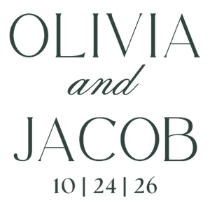 Olivia and Jacob custom cup stamp by Bloom & Pour