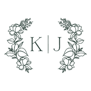 K and J custom cup stamp by Bloom & Pour