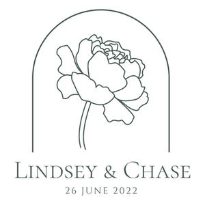 Lindsey and Chase custom cup stamp by Bloom & Pour