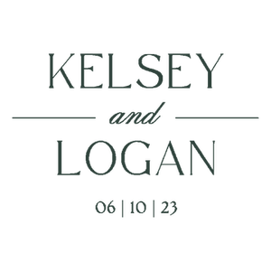 Kelsey and Logan custom cup stamp by Bloom & Pour