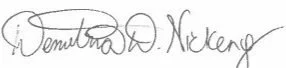 Demetria D Nickens signature
