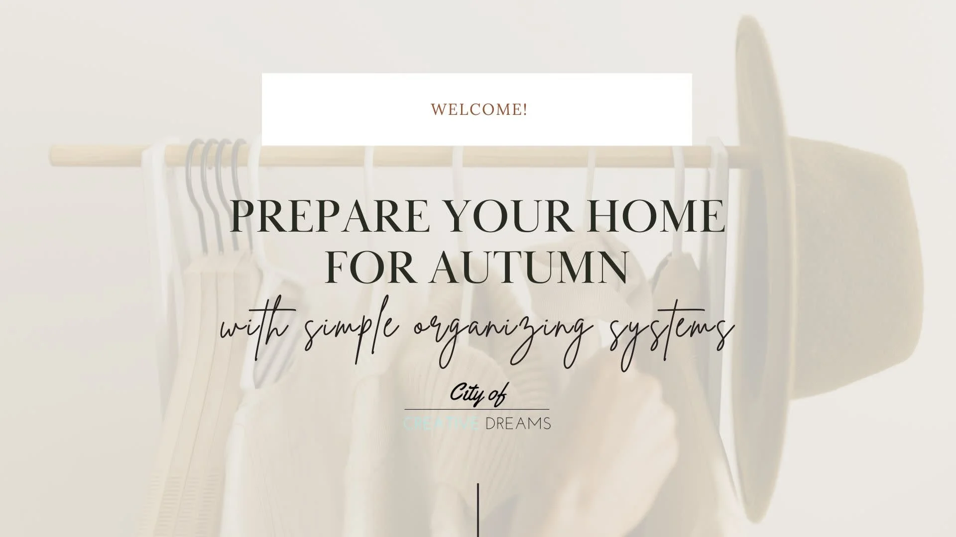 Prepare Your Home for Autumn with Simple Organizing Systems — finished project by Shanice Bannis