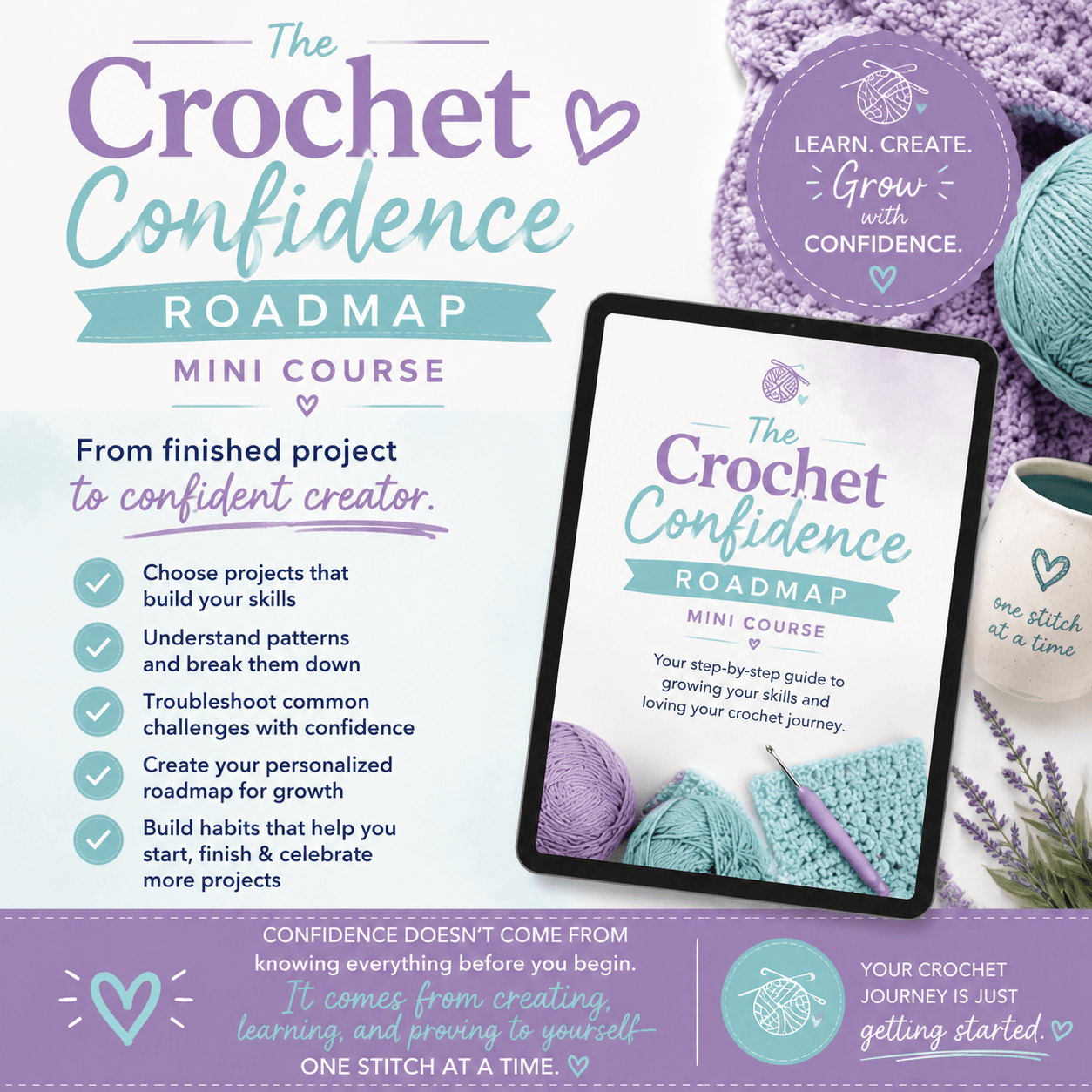 Crochet Confidence Roadmap Mini-Course