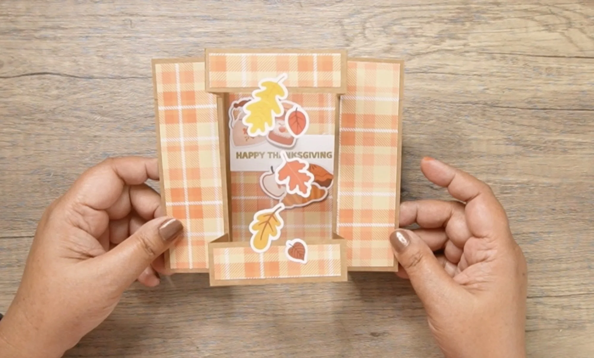 Create a Stunning Bay Window Fall Card with Floating Elements — finished project by Toni Chowdhury