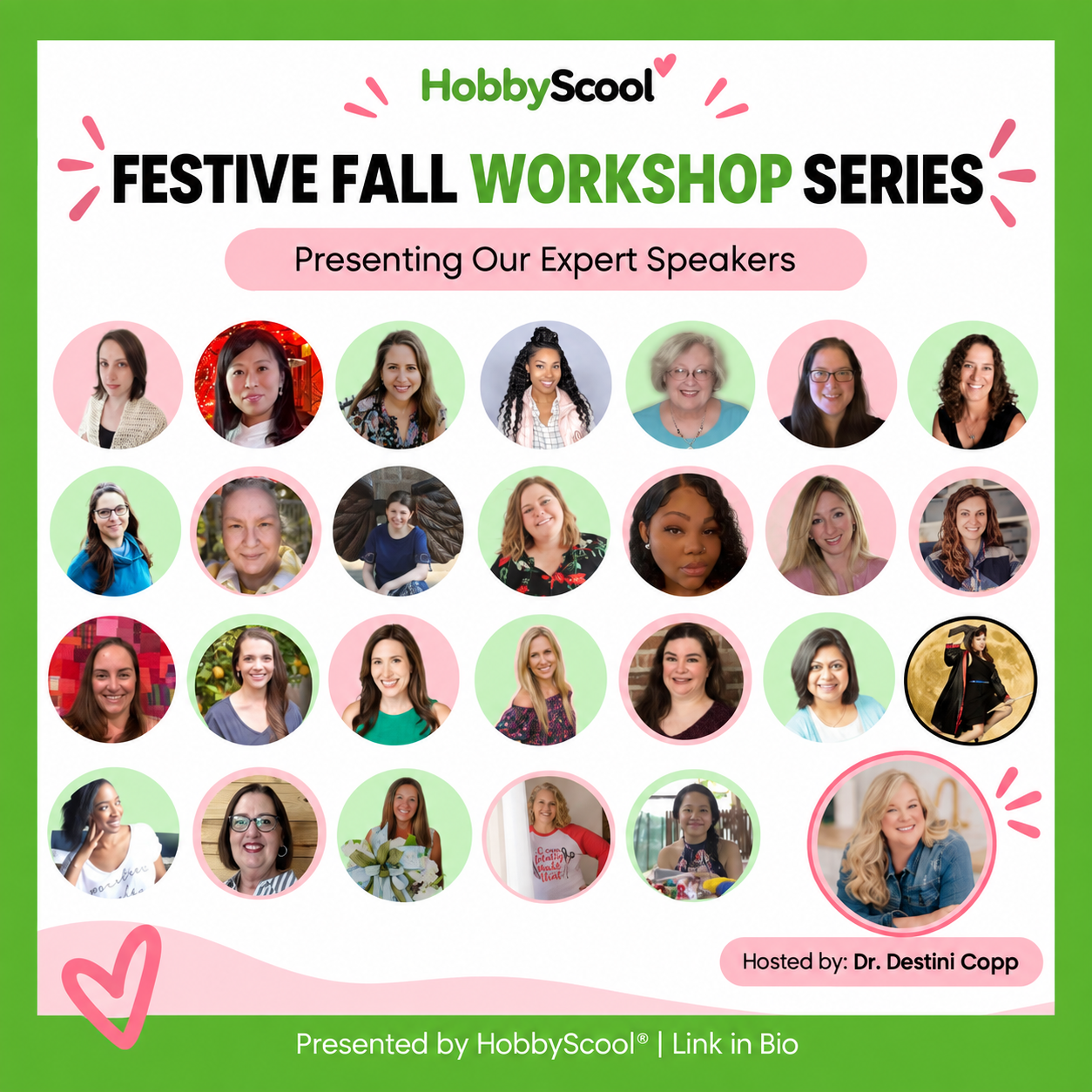 Meet the Speakers, Festive Fall Workshop Series