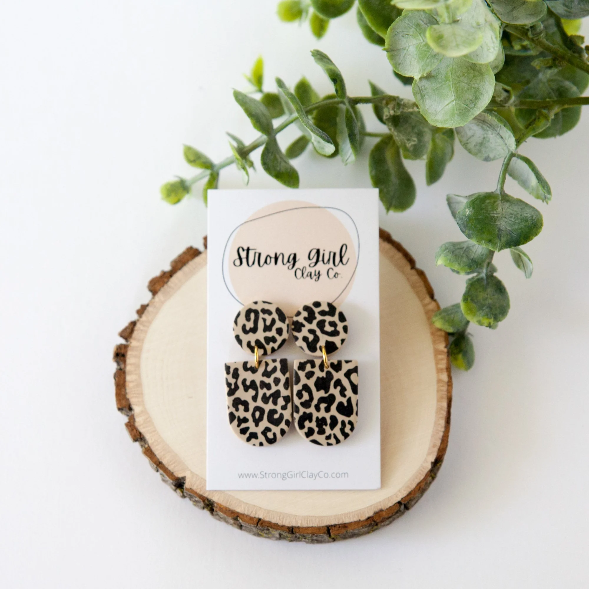 Easy DIY Fall Earrings: Create Trendy Leopard Print Earrings in Under 2 Hours — finished project by Melissa Power