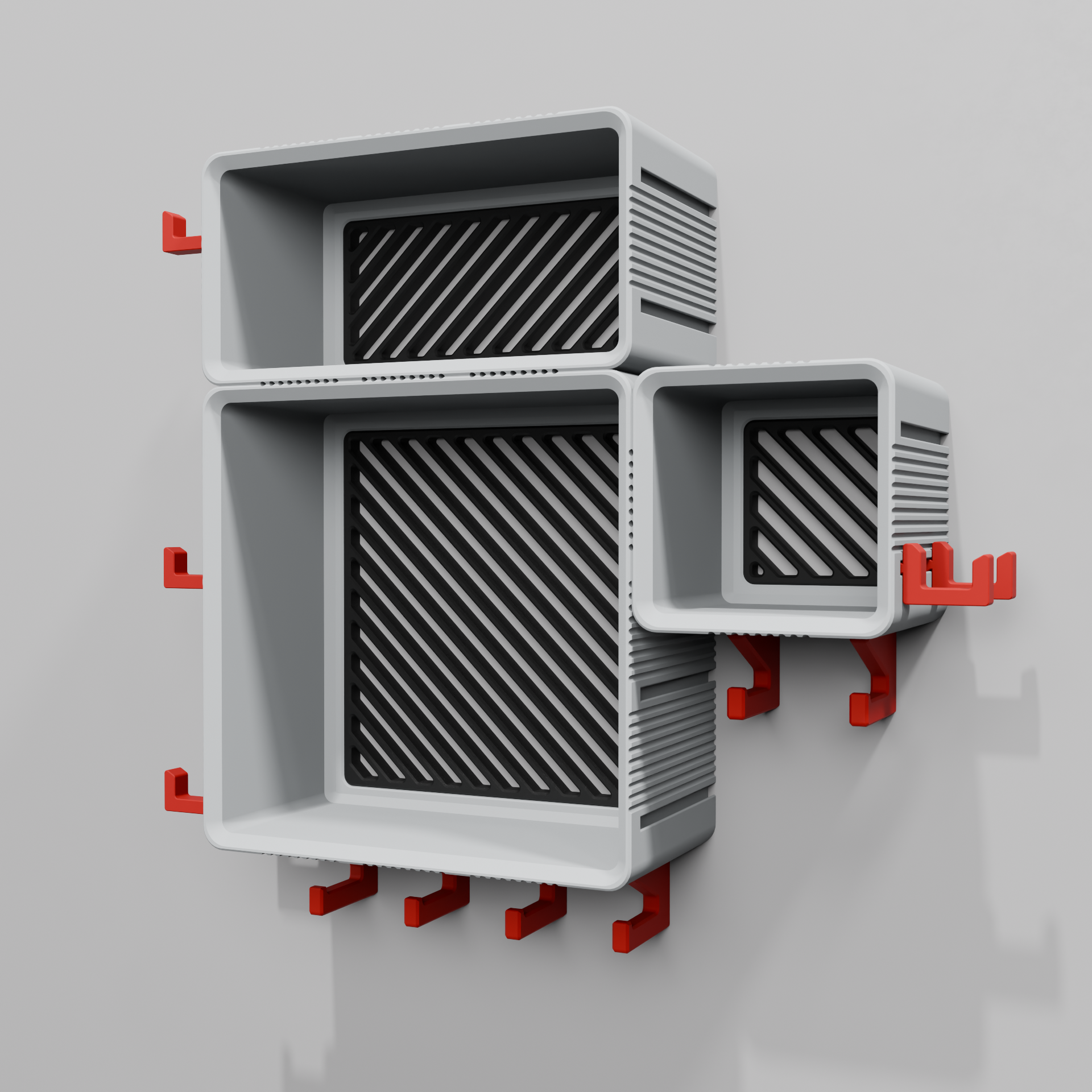 STAK ESSENTIAL bundle with 1 Small, 1 Medium, and 1 Large unit