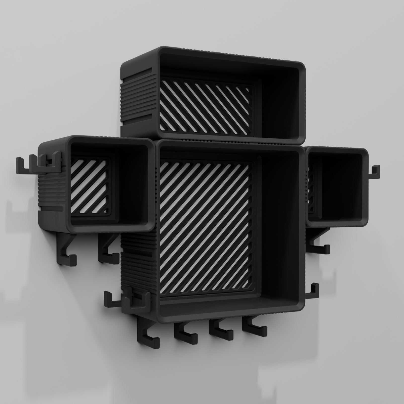 STAK EXPAND bundle with 2 Small, 1 Medium, and 1 Large unit