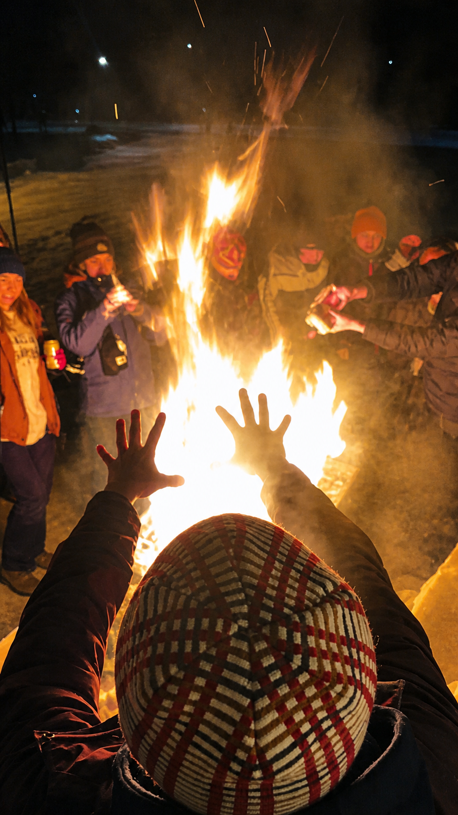 CSSC ski trip memory, winter gathering
