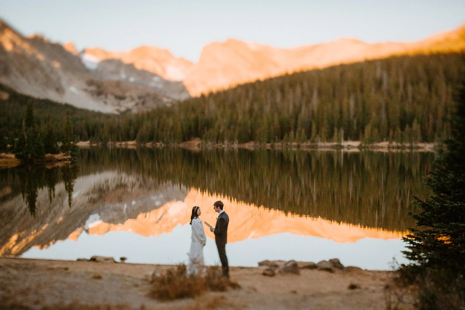 a couple elopes at brainard lake recreation area