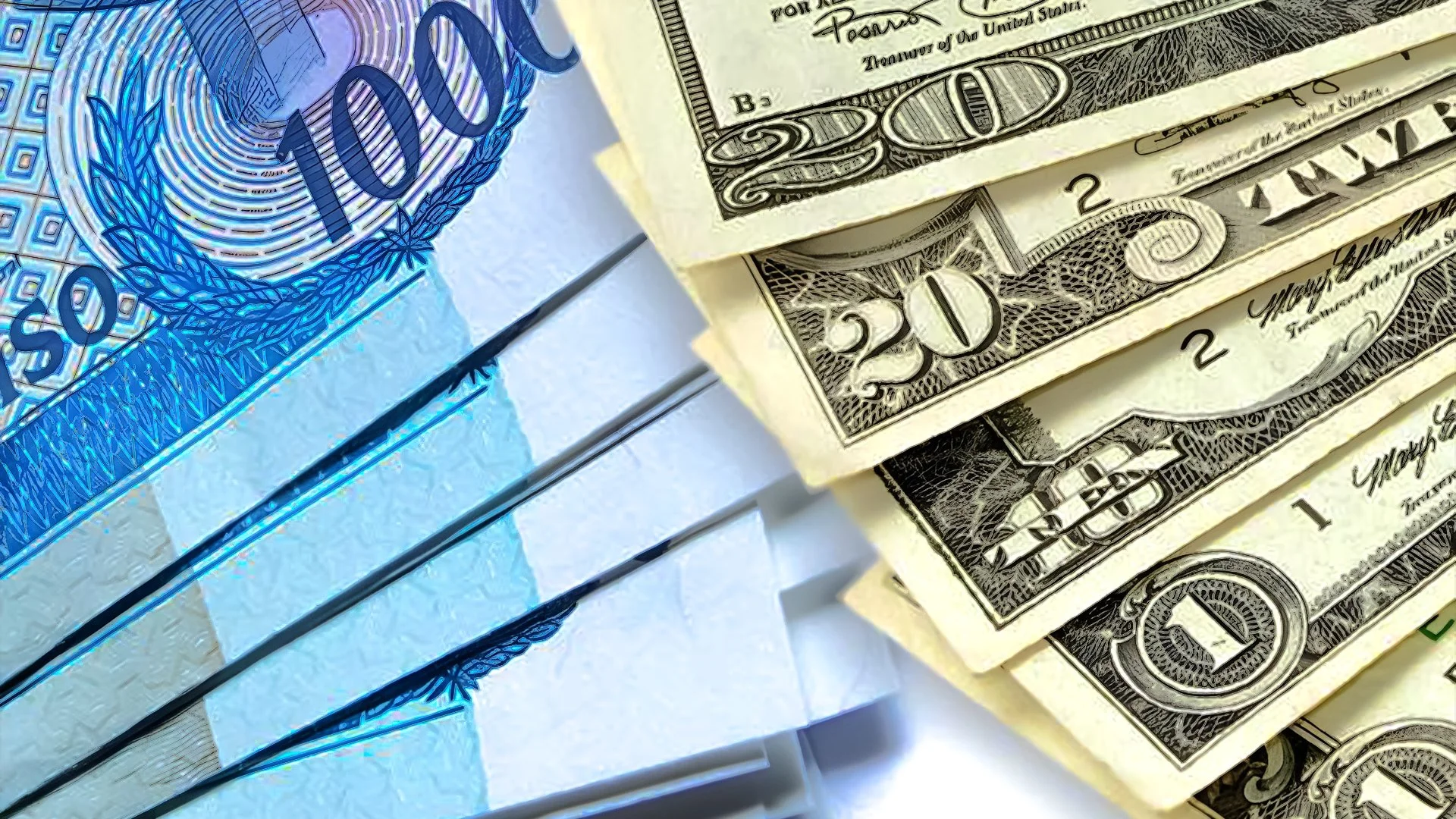 A City View with glowing chart lights