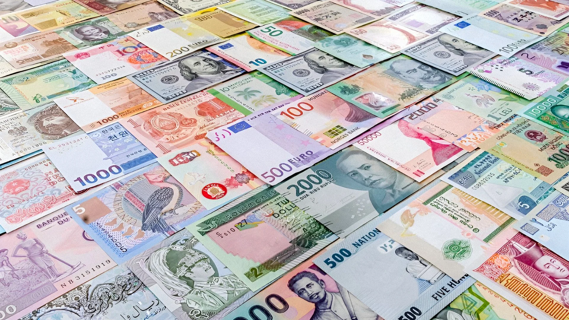 A City View with glowing chart lights