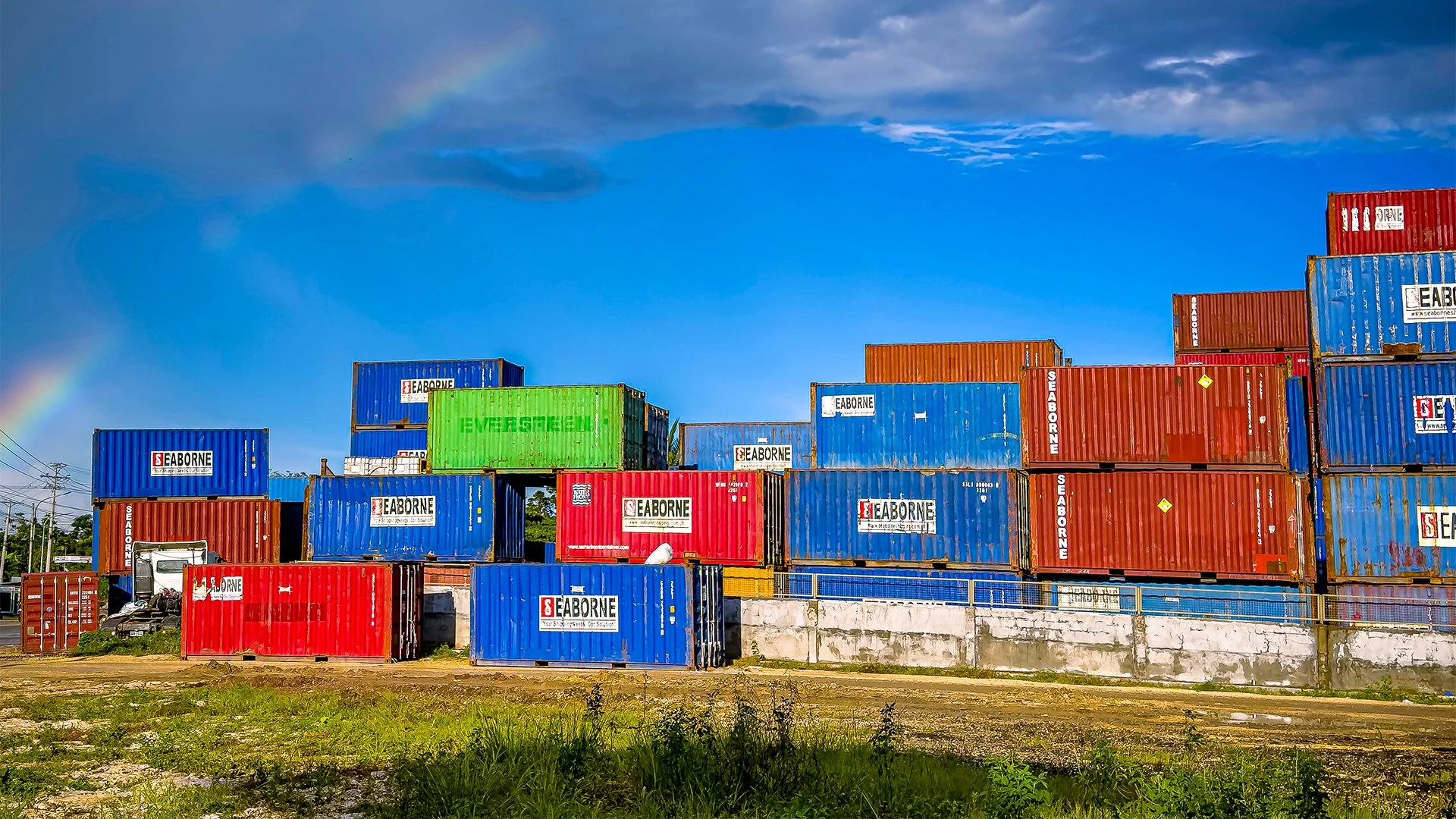 A City View with glowing chart lights