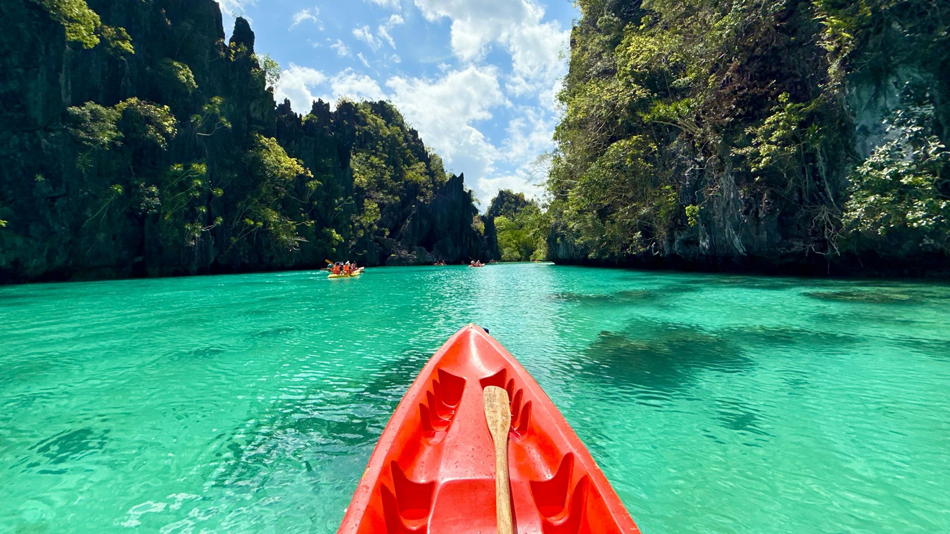 A City View with glowing chart lights
