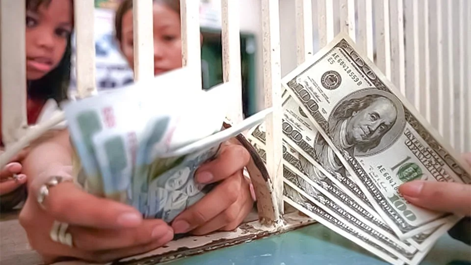 A City View with glowing chart lights