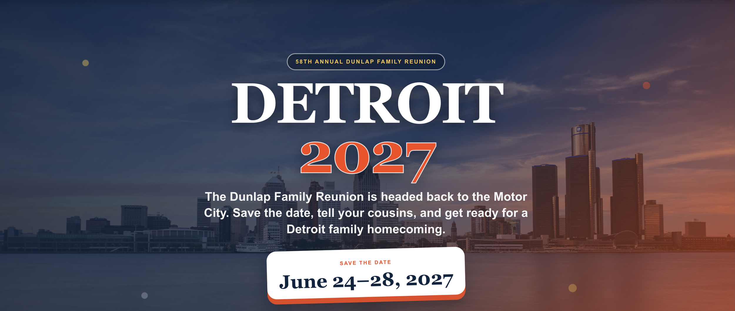 Dunlap family reunion location