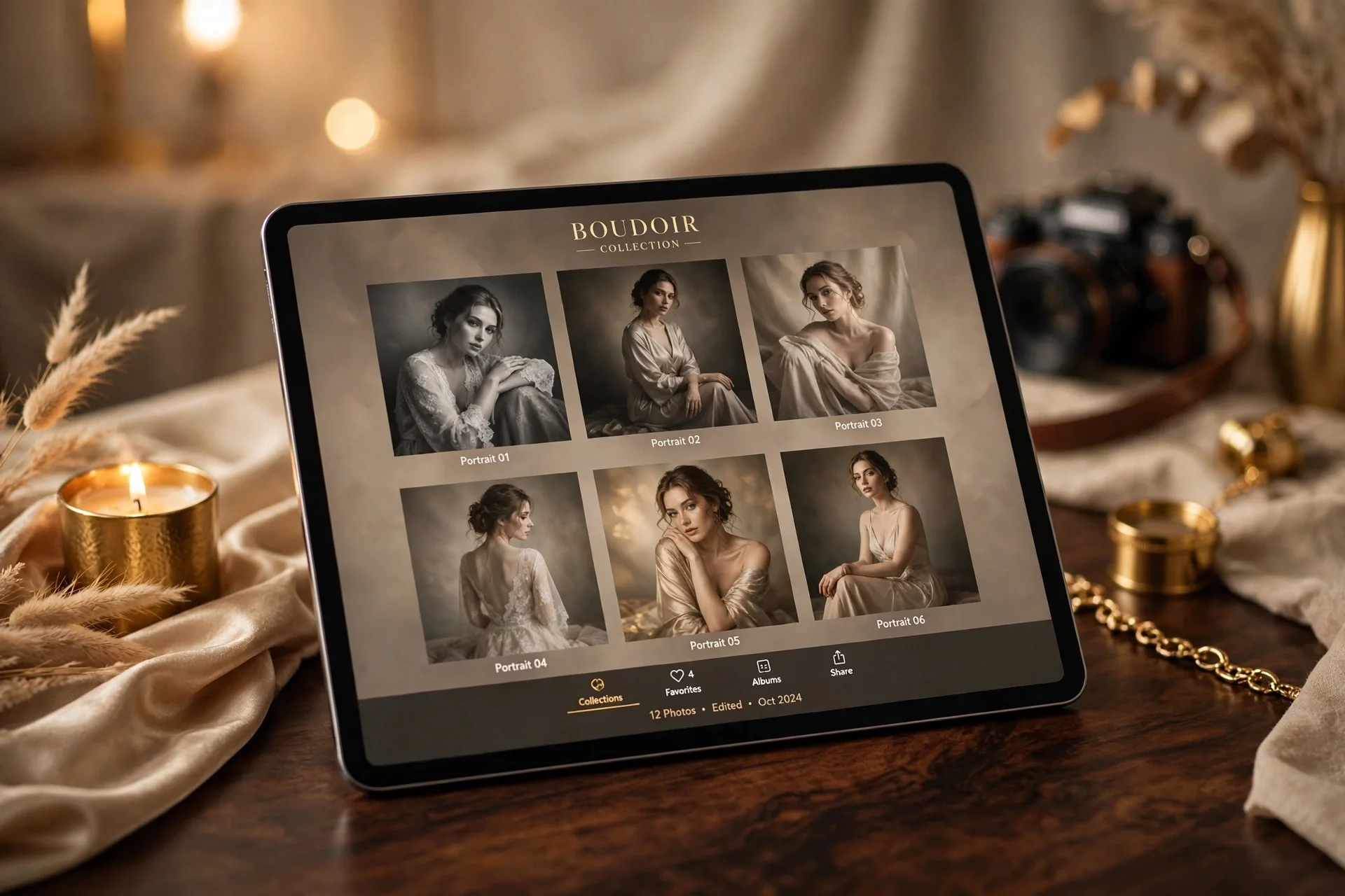 Digital collections on tablet