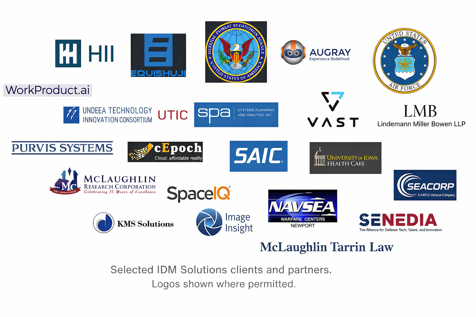 Selected IDM Solutions clients and partners