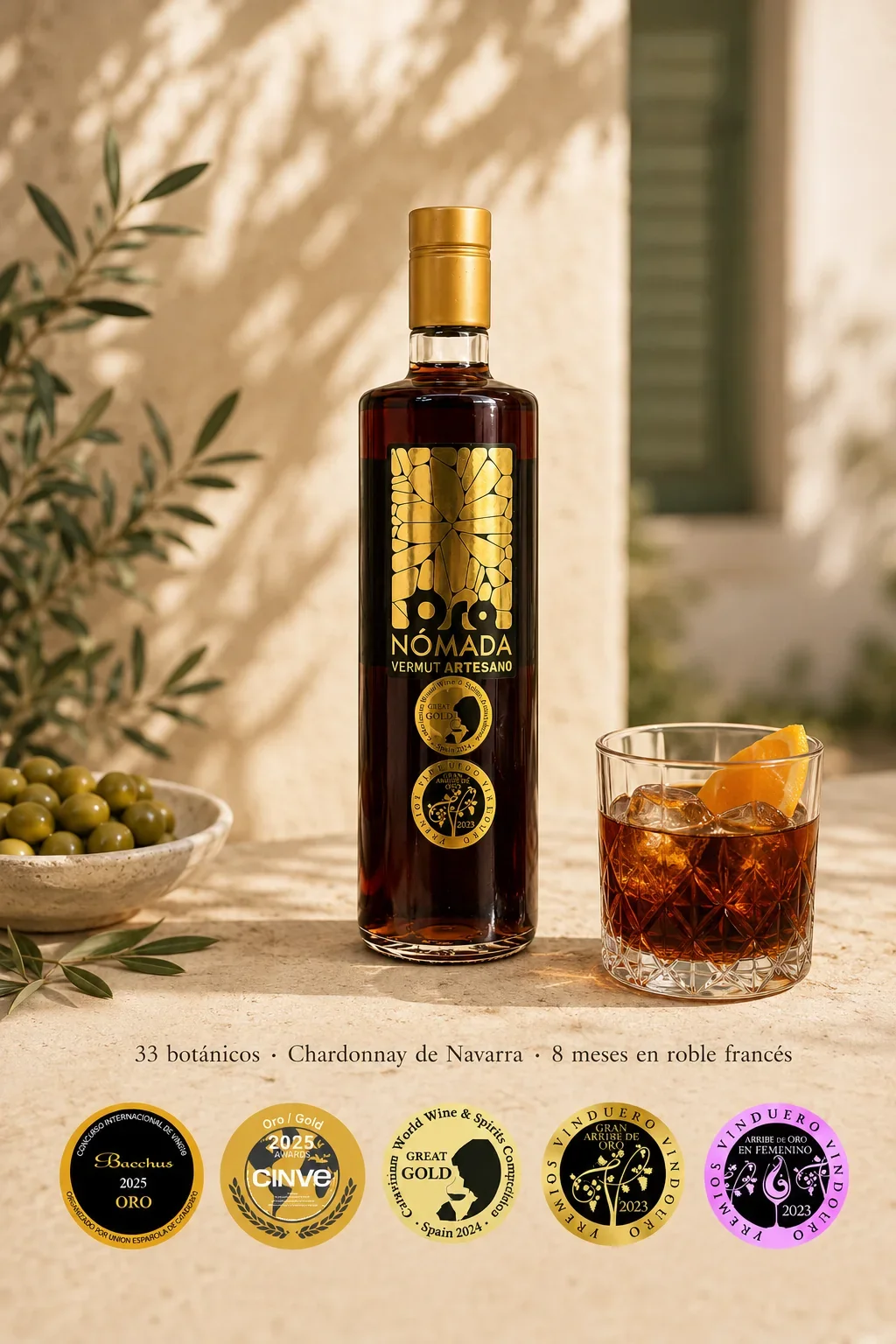 Oro Nómada Original con sus cinco reconocimientos