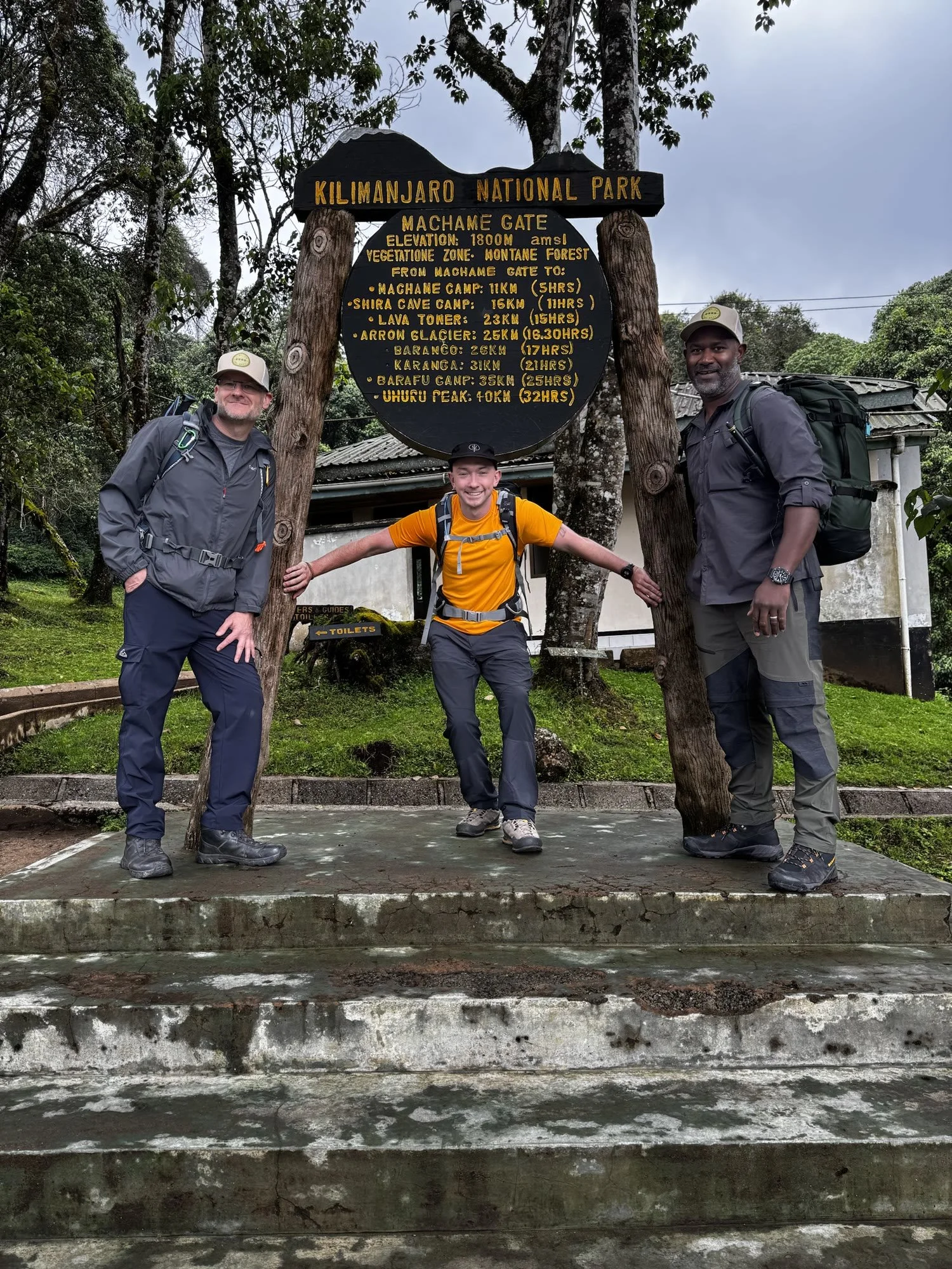 Starting out at Machame Gate, Kilimanjaro National Park
