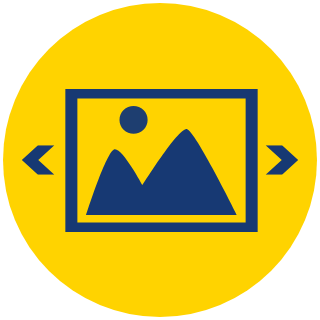 Image/Video Slider icon - Media carousel for showcasing visual content