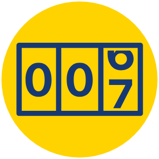 Number Counter icon - Animated counter displaying achievements and statistics