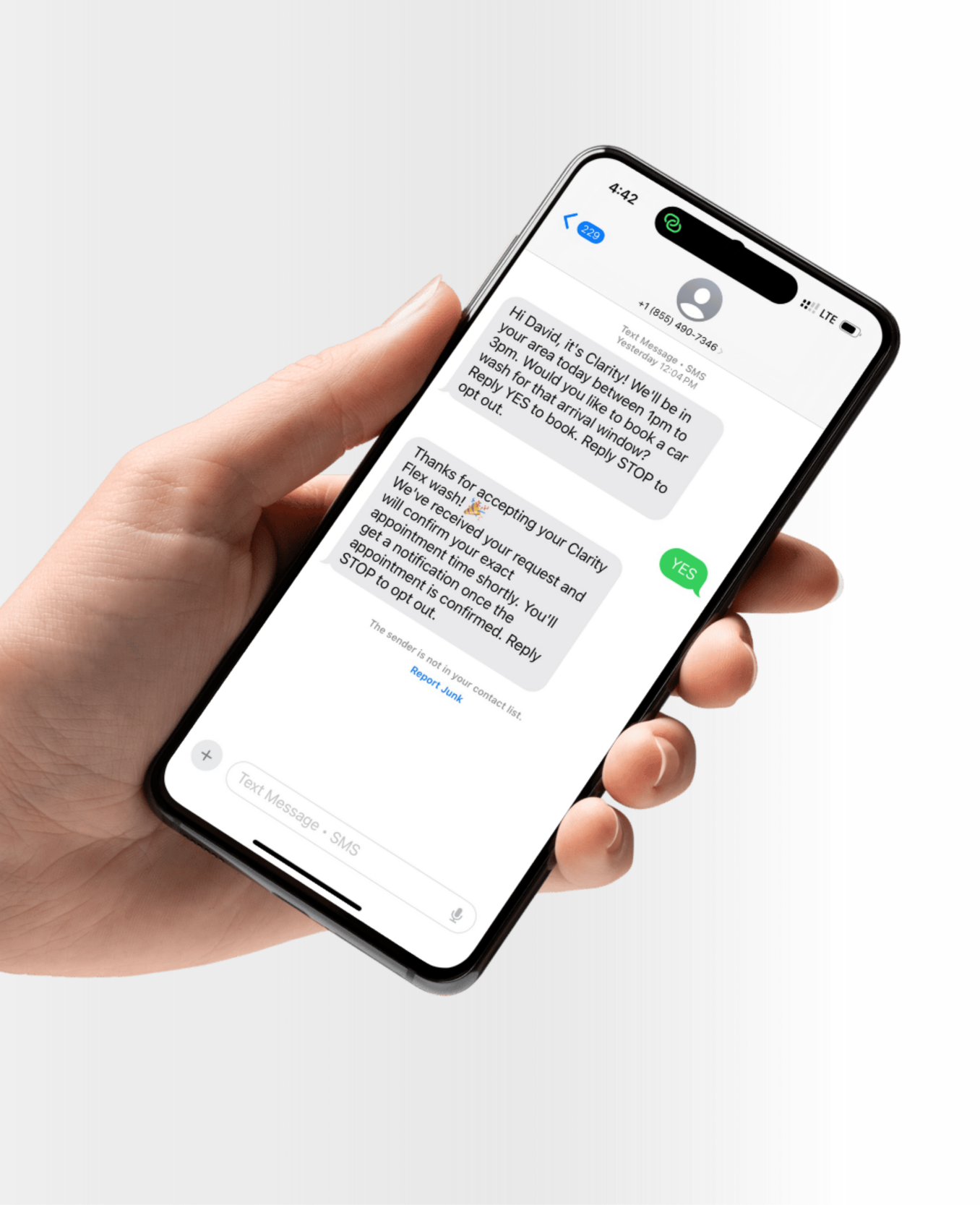 Clarity Flex Text Alert Membership
