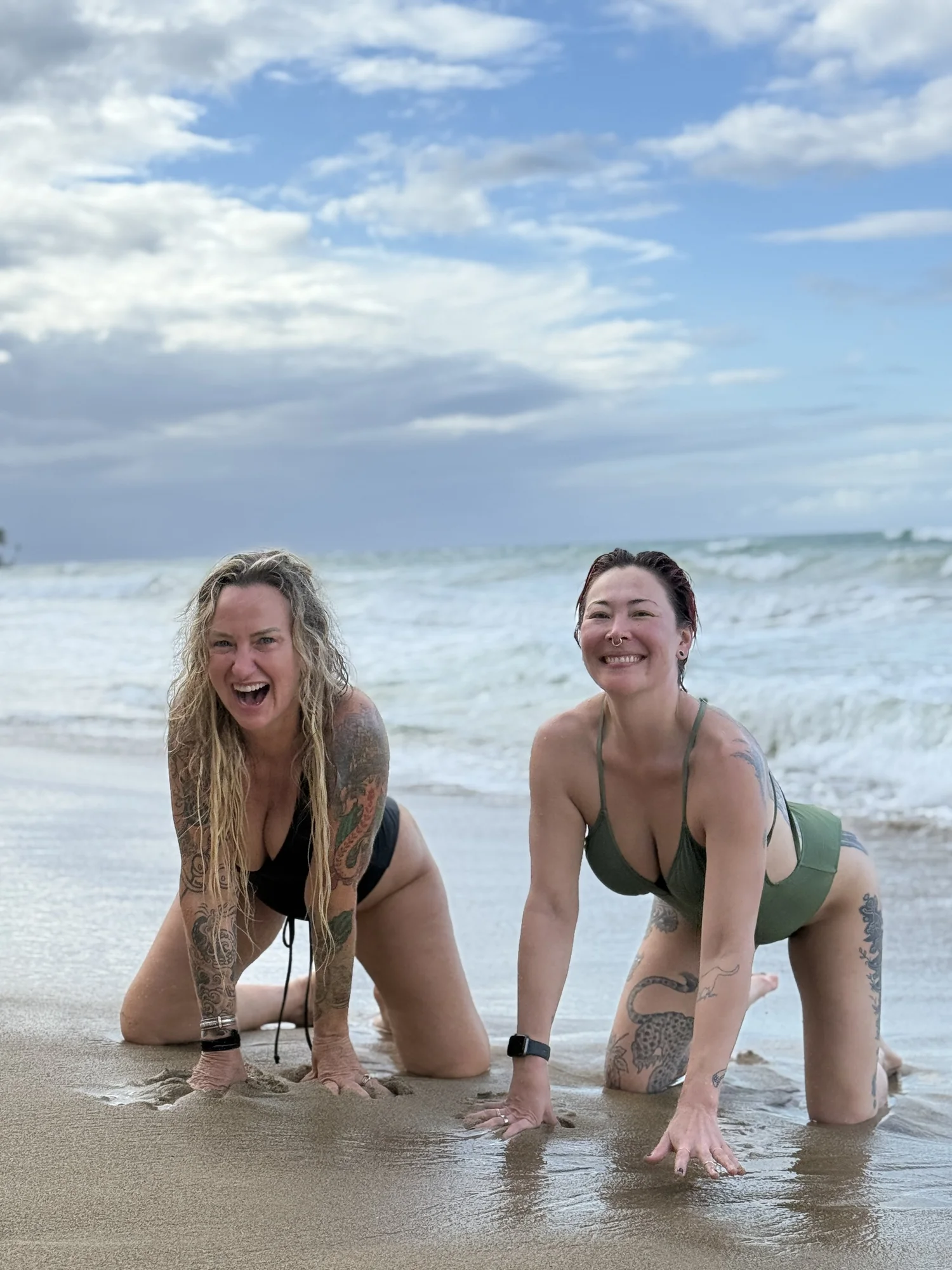 Shelley Carroll and Sam Kim, co-leaders of the Siren Season yoga retreat in the Dominican Republic