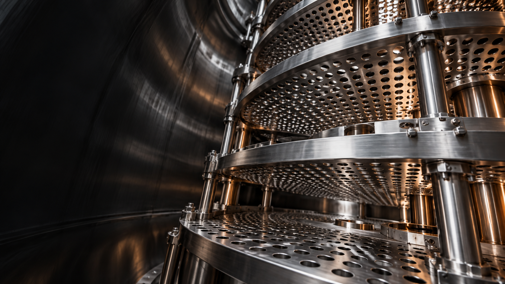 AI-generated concept of stainless steel tray internals