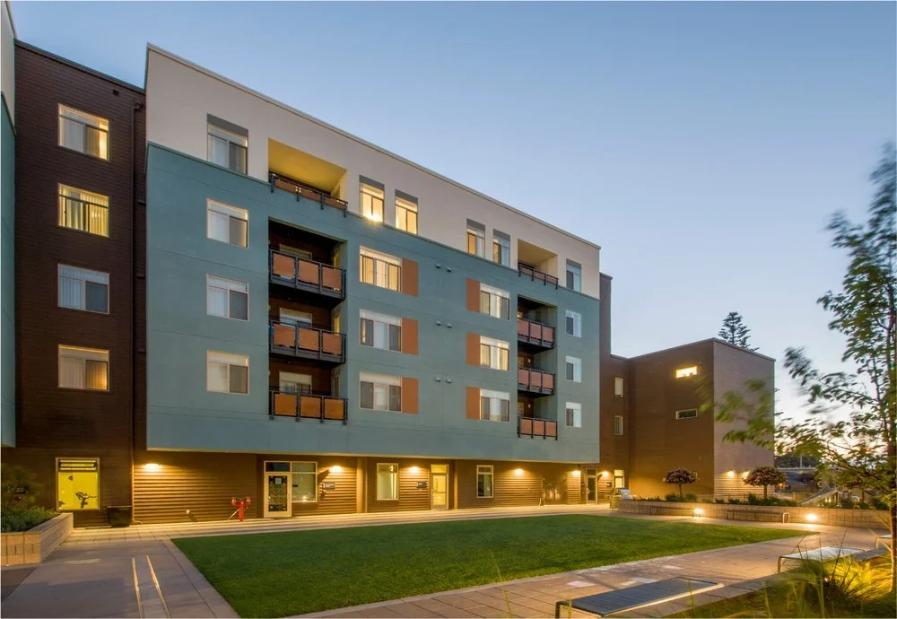 Modern apartment building