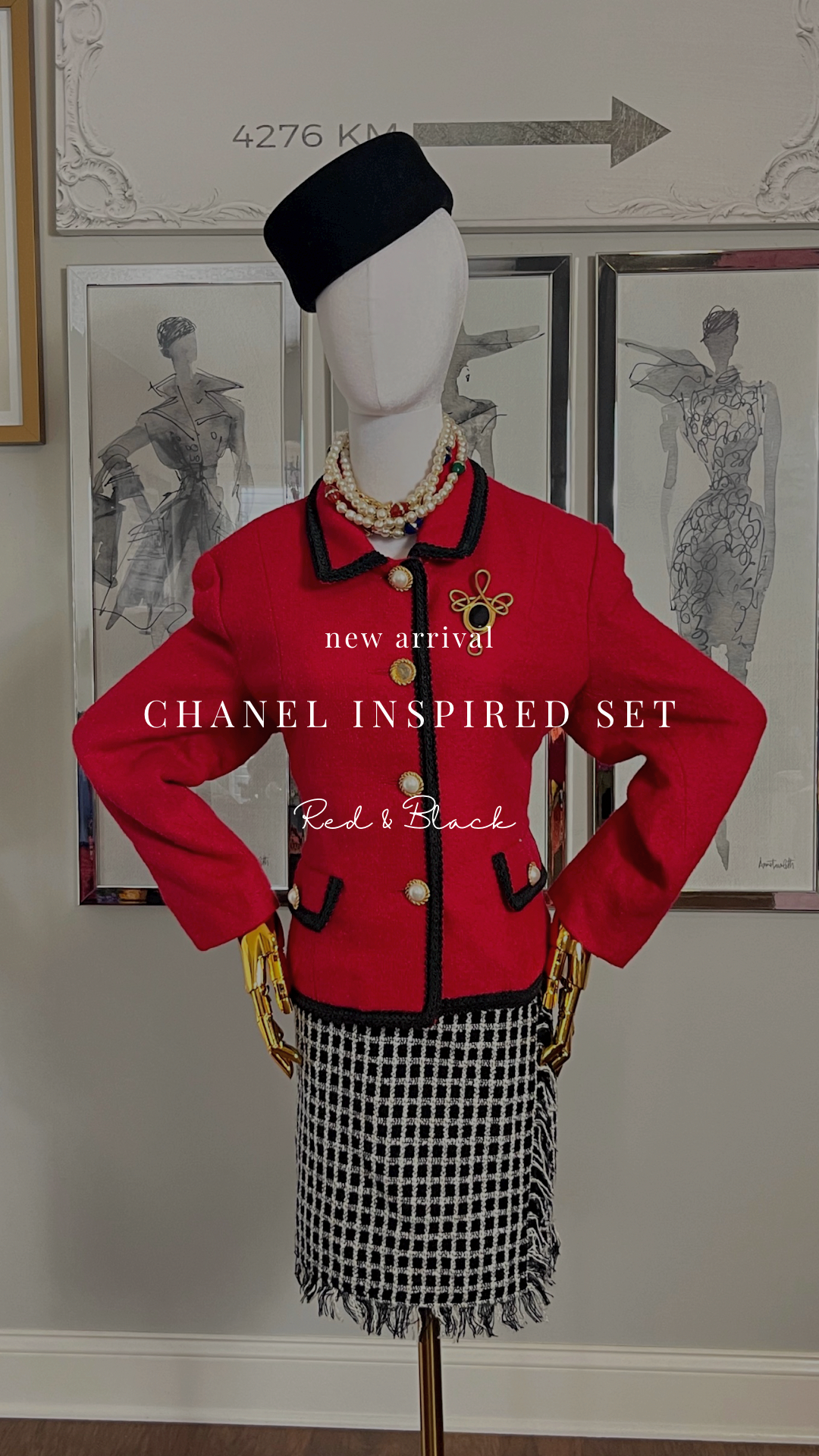 Chanel Inspired Two Piece Set • Capri's Vintage Boutique
