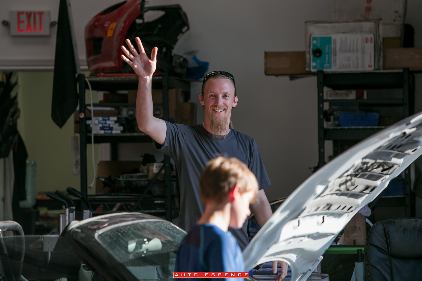 Armand Hindrichs in the shop