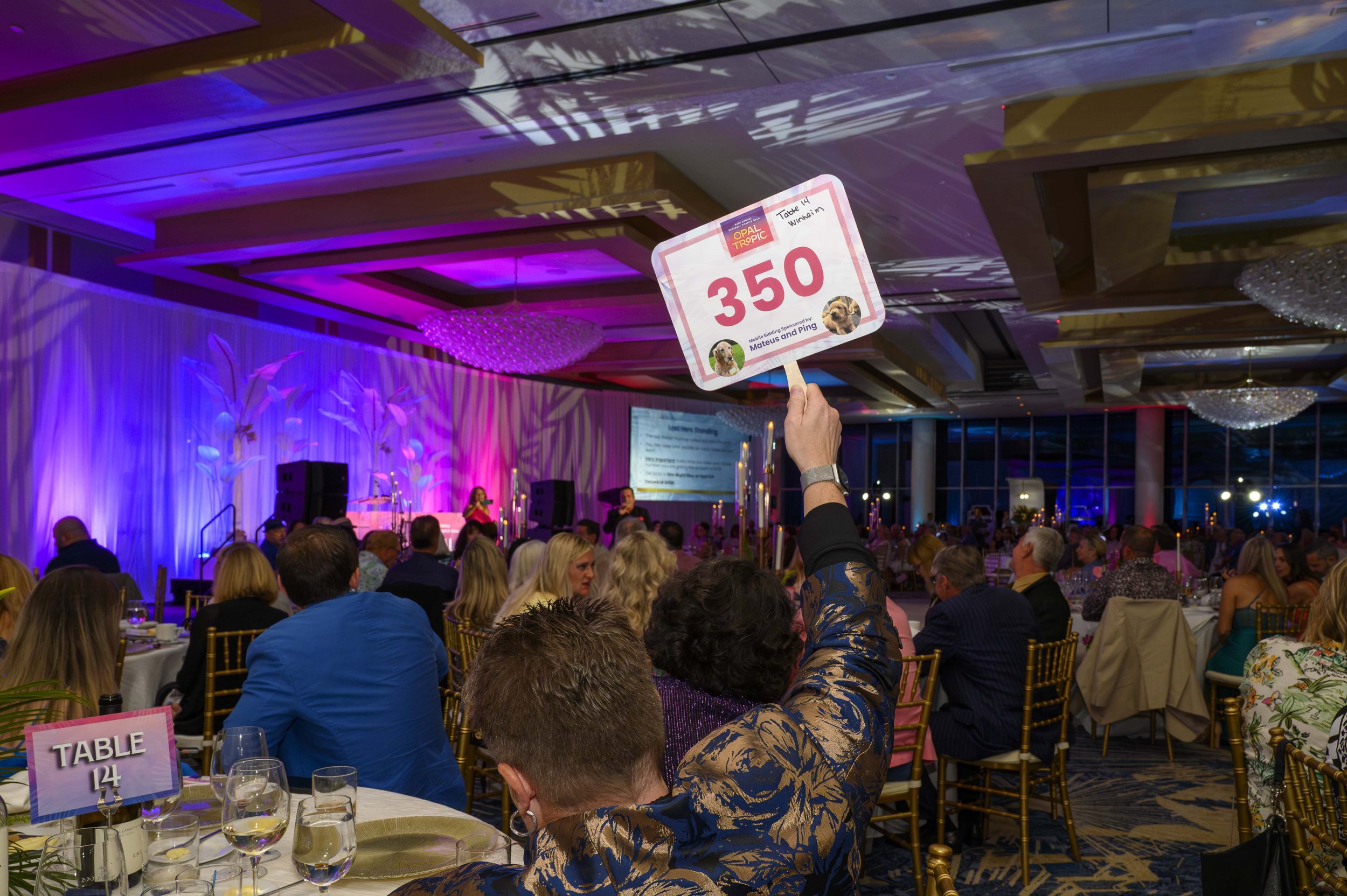 Documentary style event photography at a gala in Clearwater Beach