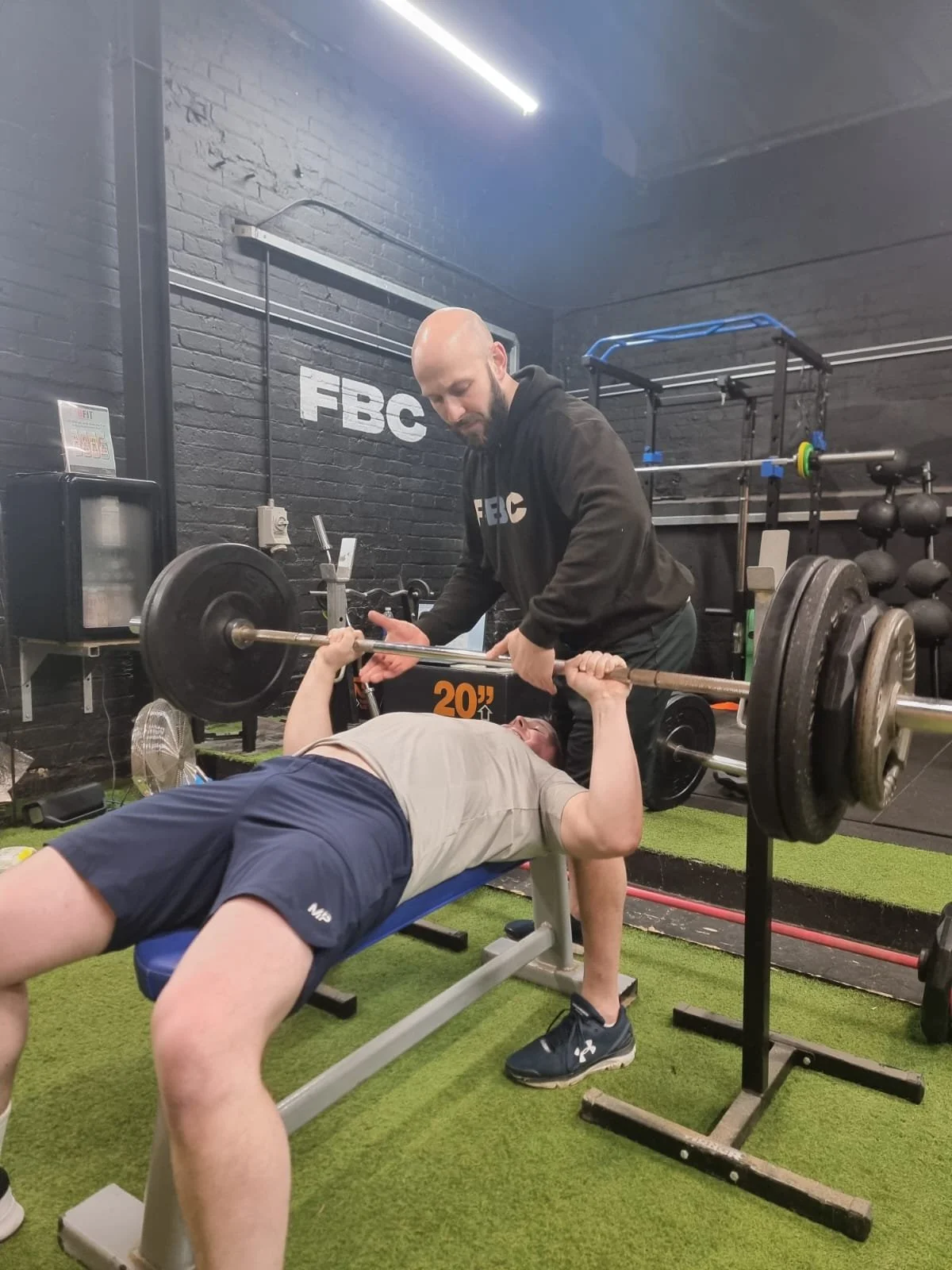 FBC member working on strength training