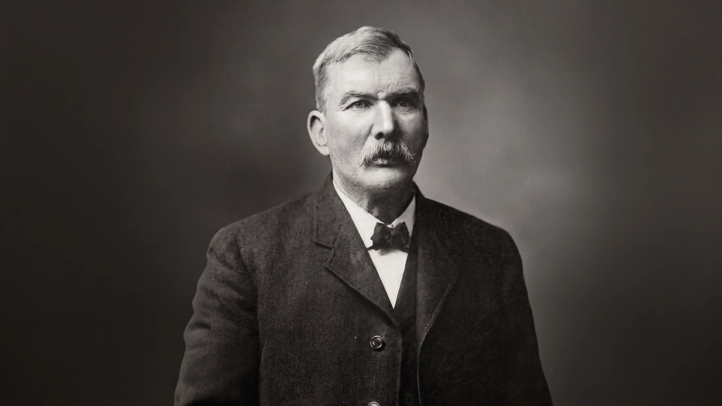 Portrait of William B. Jones, Welsh-born coal miner and hotel owner, father of Stoney Jones who founded Stoney's Beer
