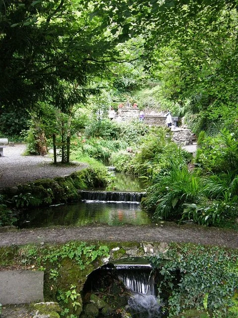 Tobernalt Holy Well among the trees near Lough Gill