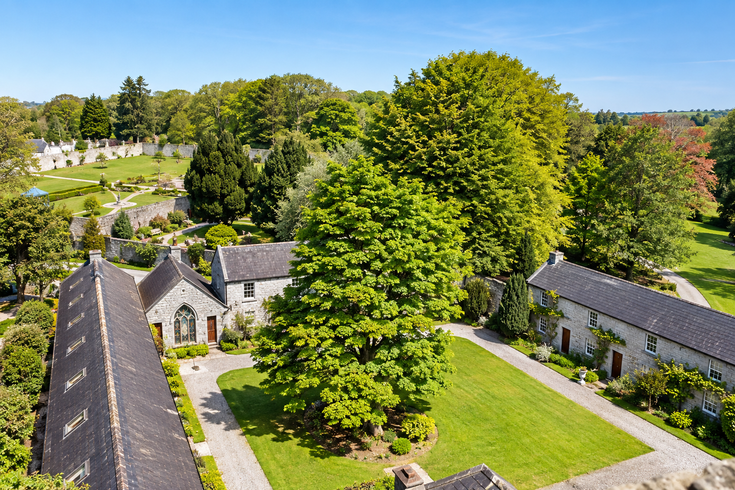 The estate from above