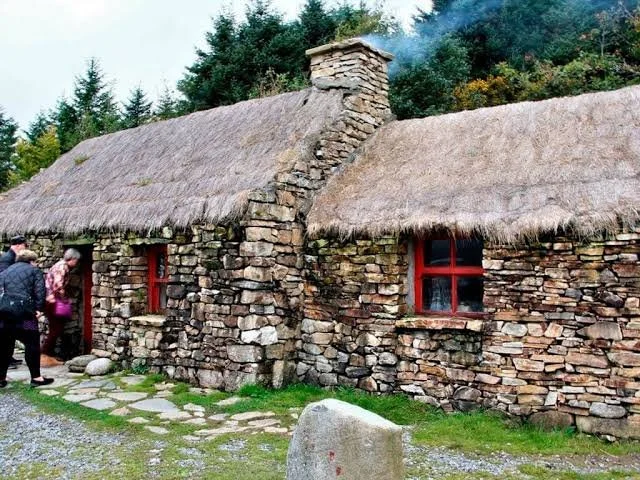 A traditional stone cottage in Connemara