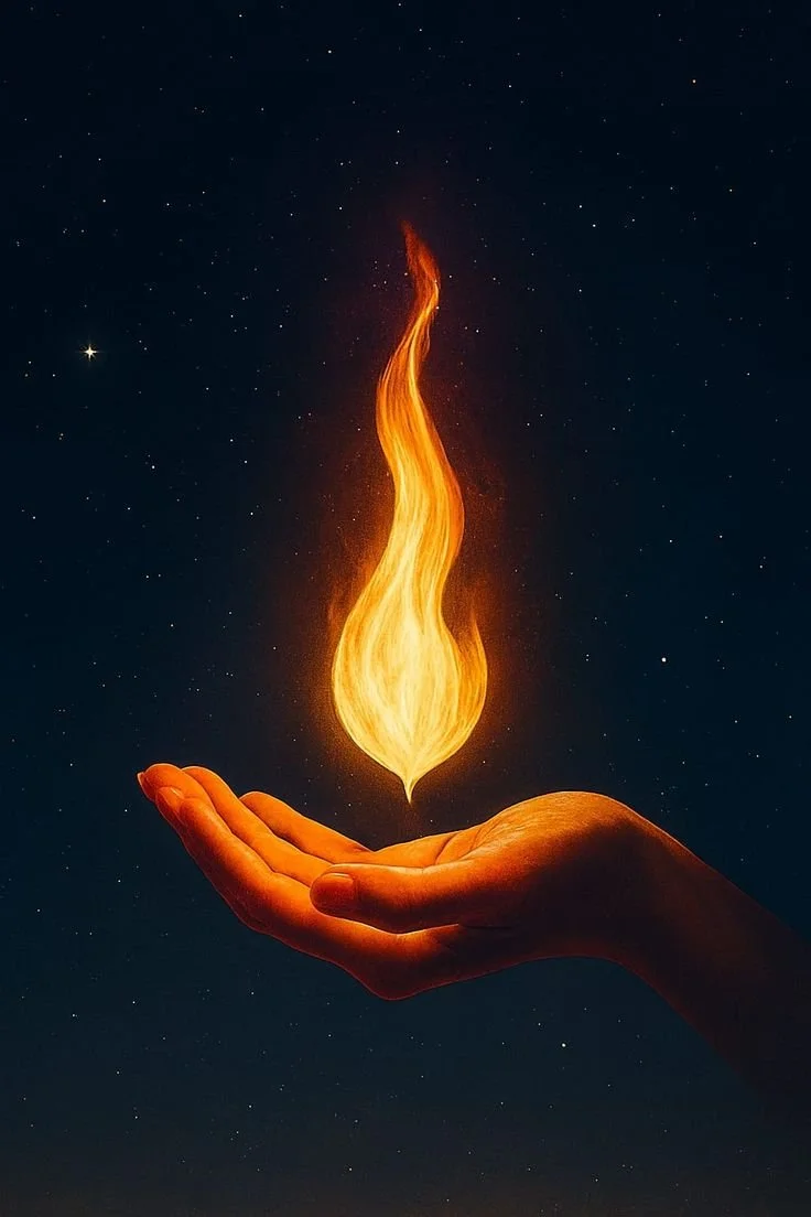 Weaving with Fire ceremony at Galactic Farms — Fluid Roots Wellness