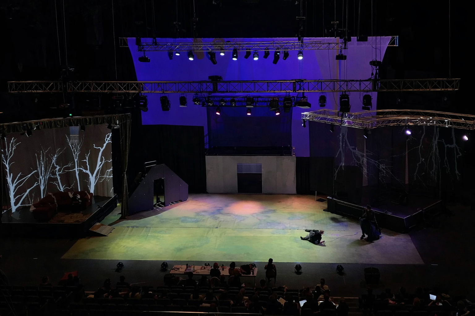 Theatrical stage setup at Perry Studio