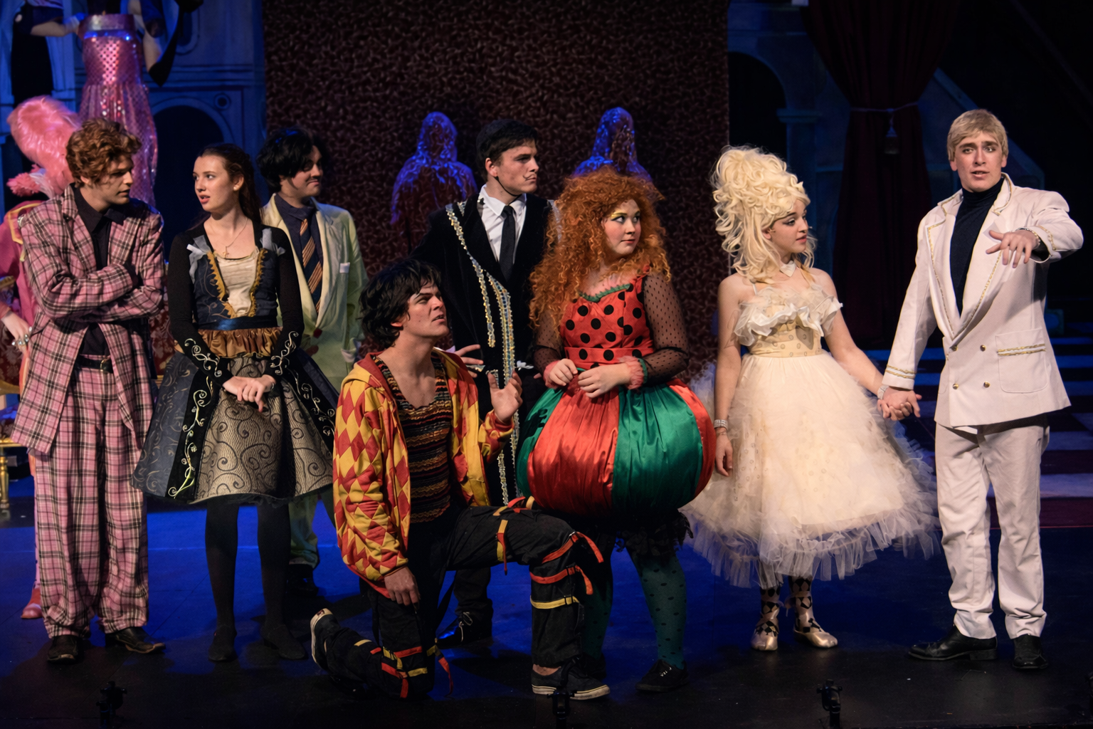 Theatre performance with elaborate costumes