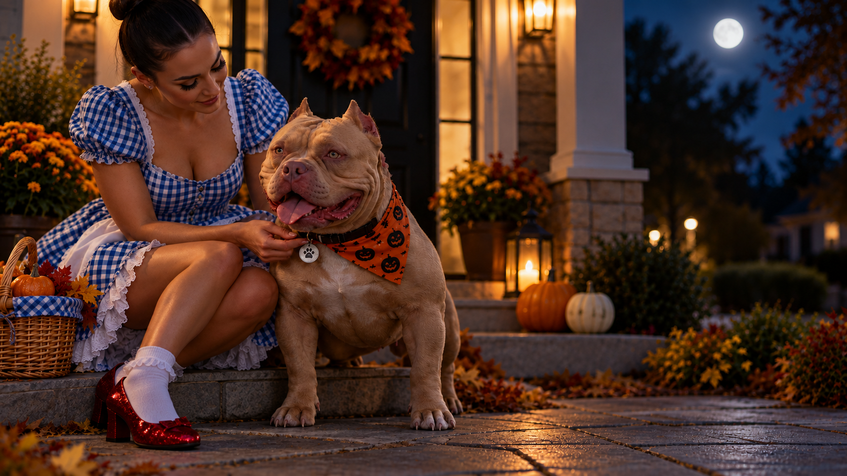 Dorothy finding Ocean during a Halloween story