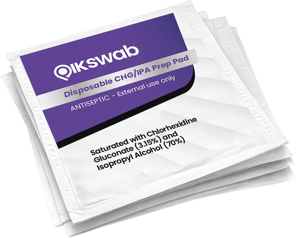 QIKswab individually sealed pouches