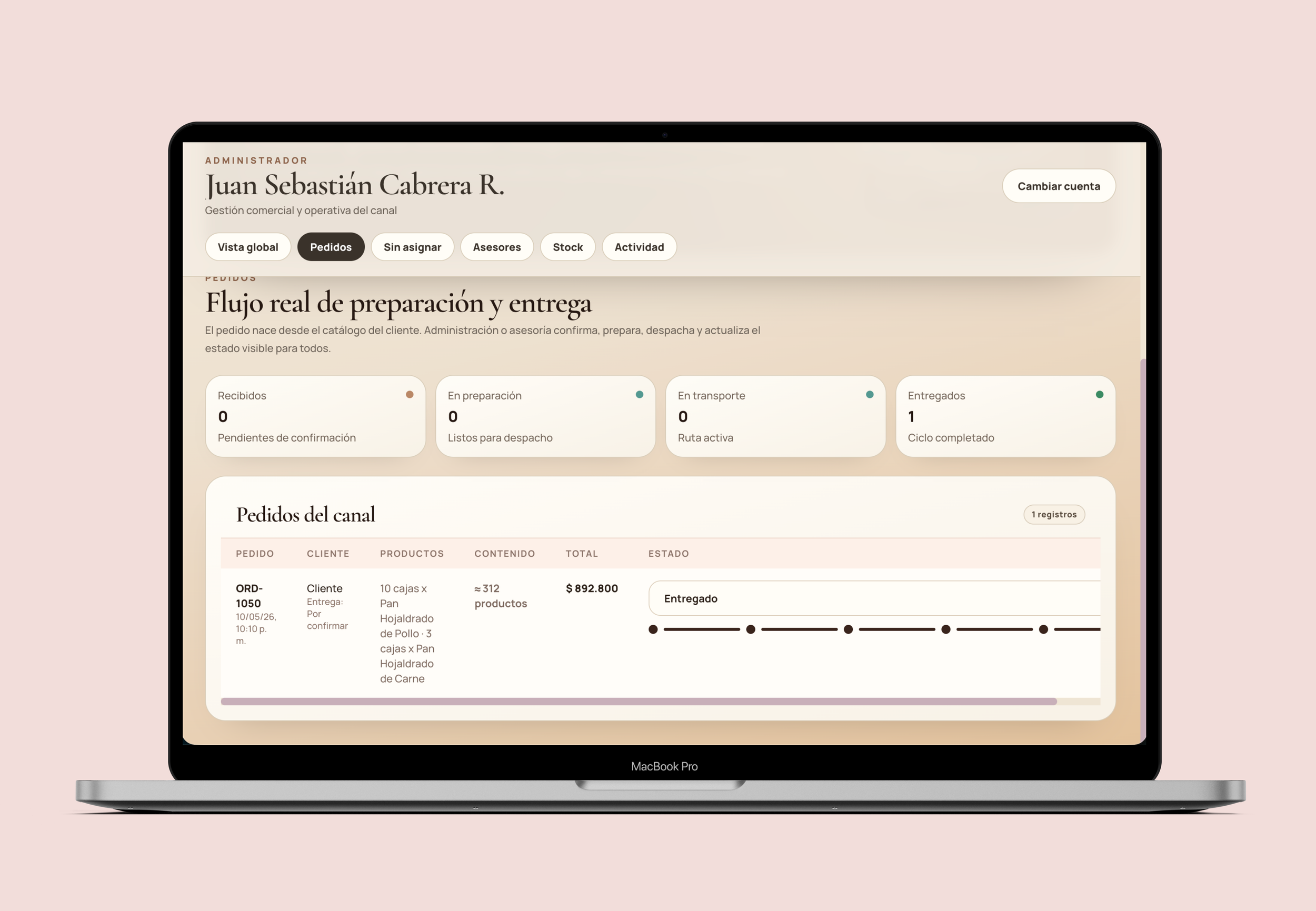 El Hojaldre Operations Platform interface preview 4