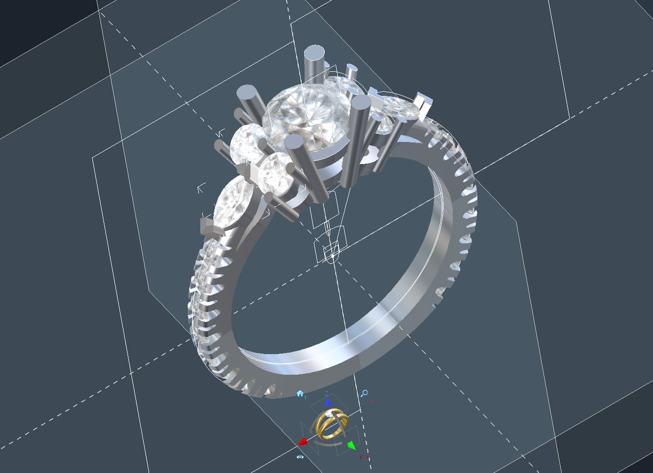 Modélisation 3D de bagues sur Rhino